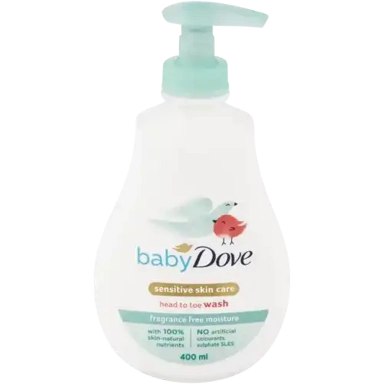 Baby Dove Fragrance-Free Head to Toe Wash 400ml