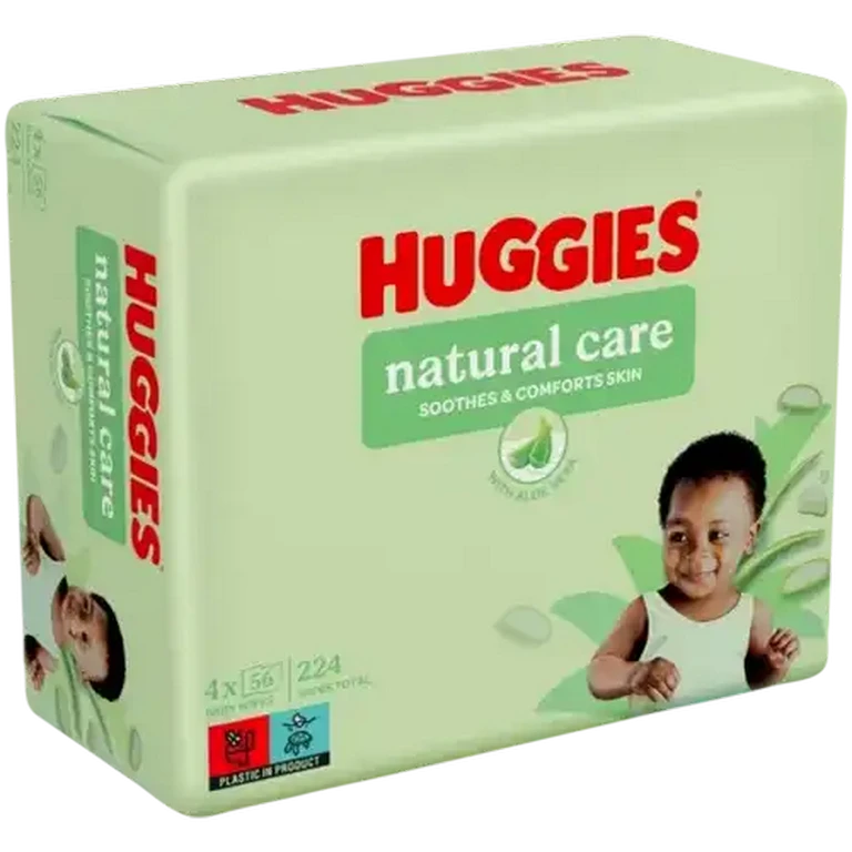 Huggies  Natural Care Wipes 4pack